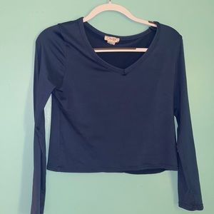 Long Sleeve crop Top shirt